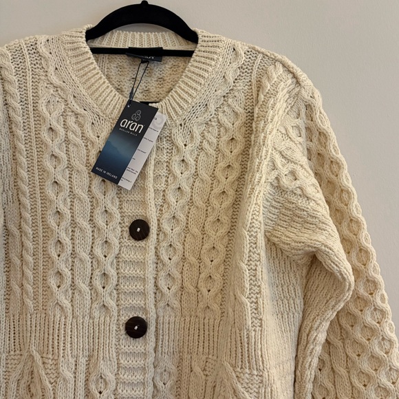 100% merino wool a-line cardigan - Picture 2 of 9